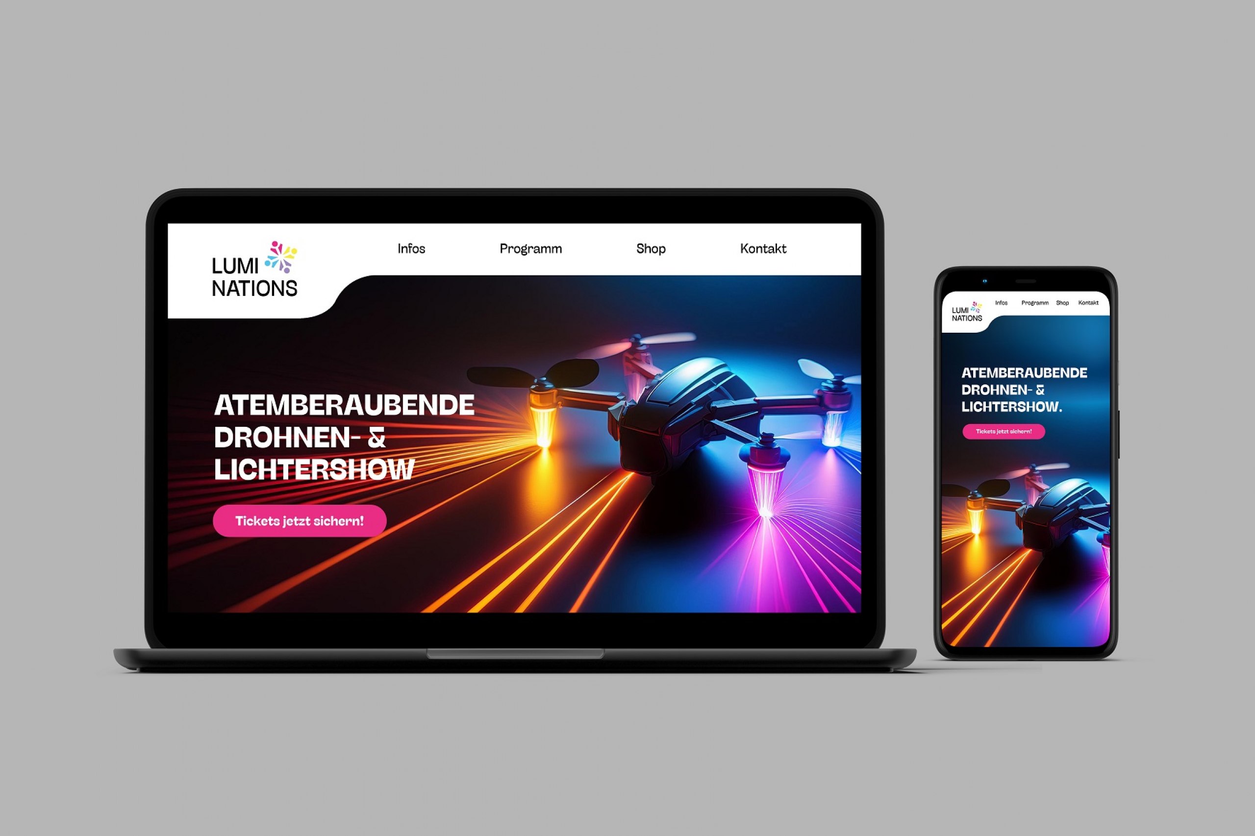 Rebranding des Internationalen Feuerwerkswettbewerbs Hannover mit Drohnen- und Lichtershow