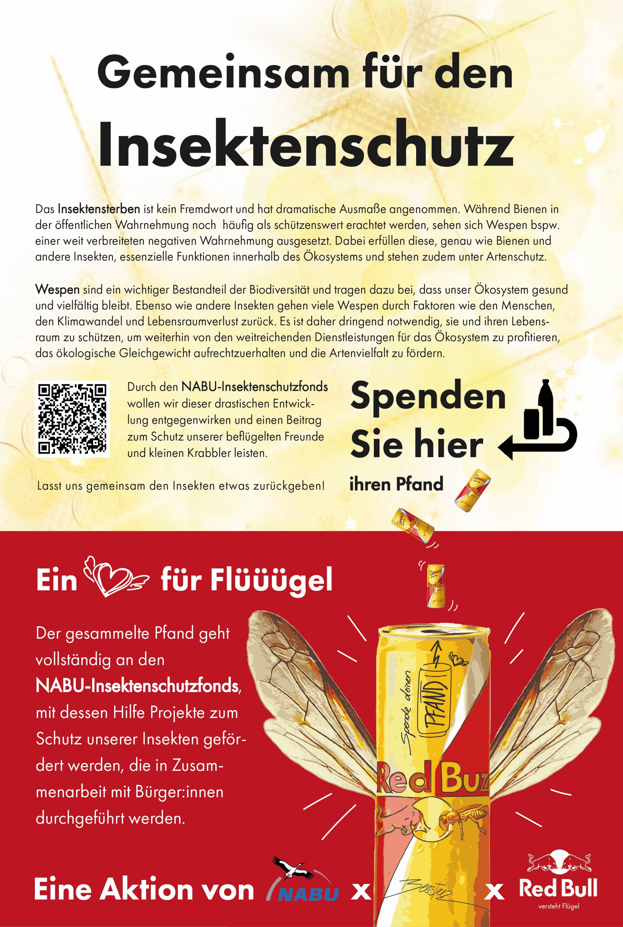 Eine Sommer-Kampagne von Red Bull zur Aufklärung über Wespen mit dem Ziel der Angstprävention