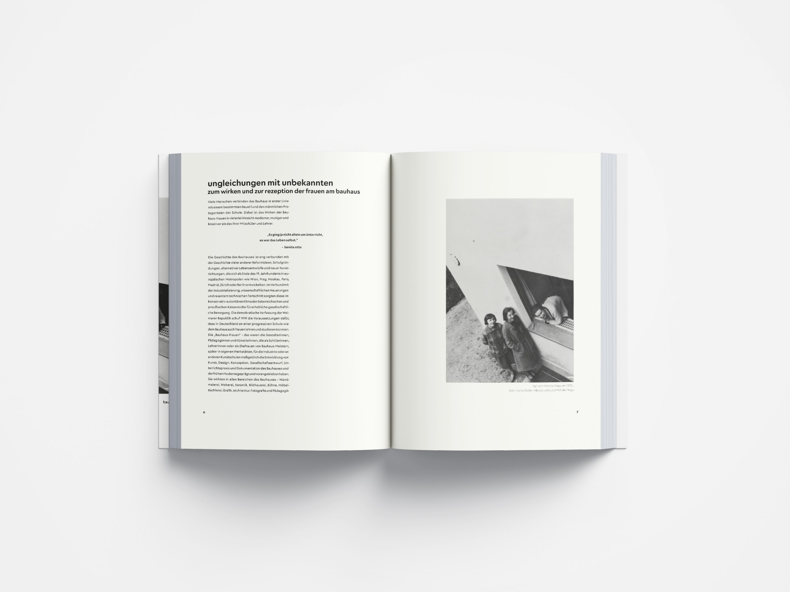 Konzeption und Gestaltung eines Buches über die Frauen am Bauhaus