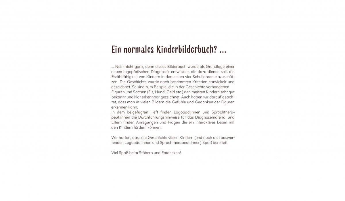 Ein Bilderbuch als logopädisches Diagnosetool