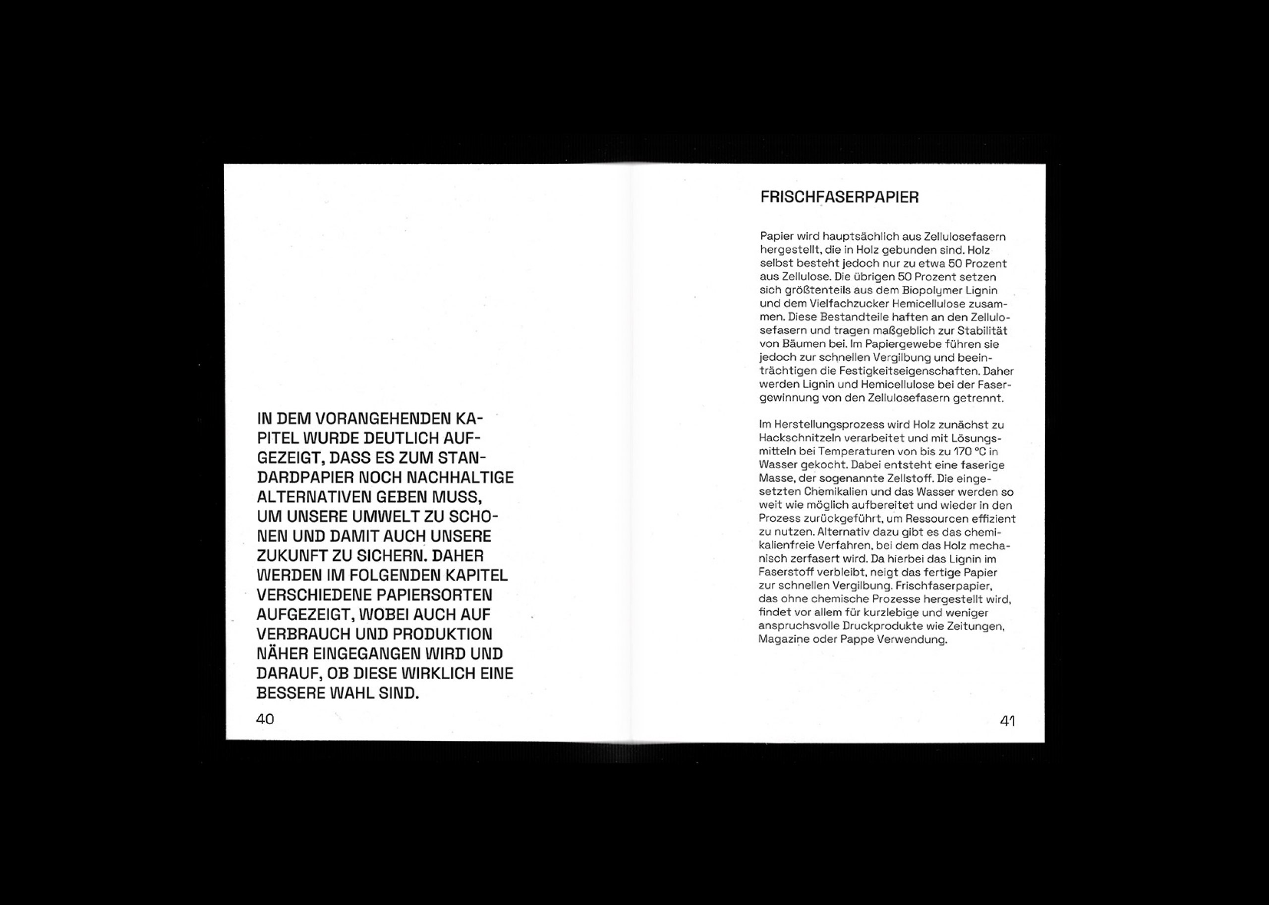 Gestaltung eines Buches über Papier, Papieralternativen und wie nachhaltig diese wirklich sind