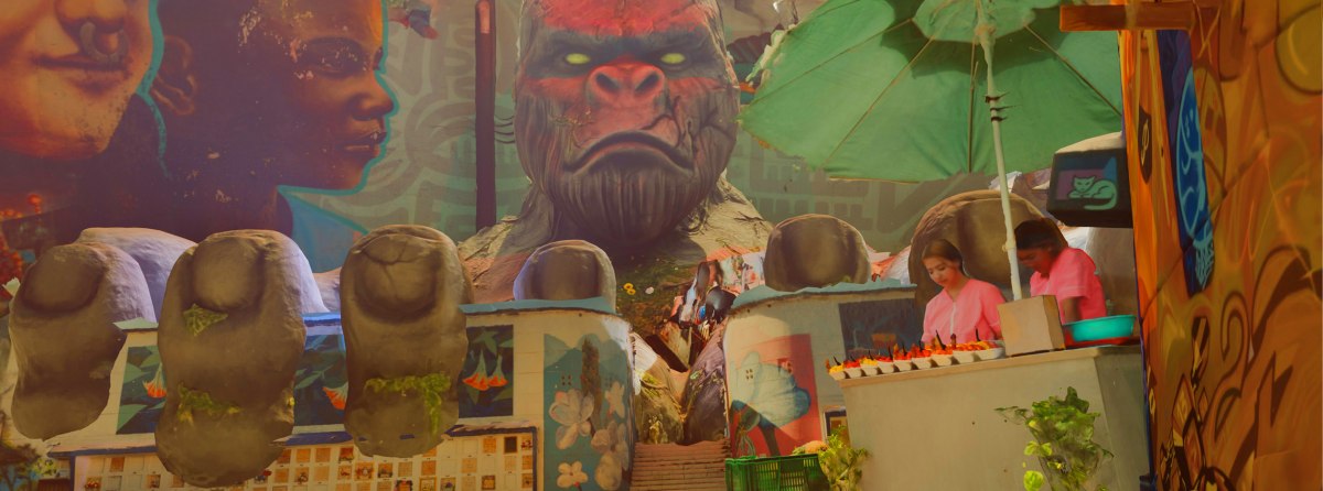 Eine immersive Ausstellung über den Wandel der Comuna 13 vom Konfliktherd zum Tourismushotspot