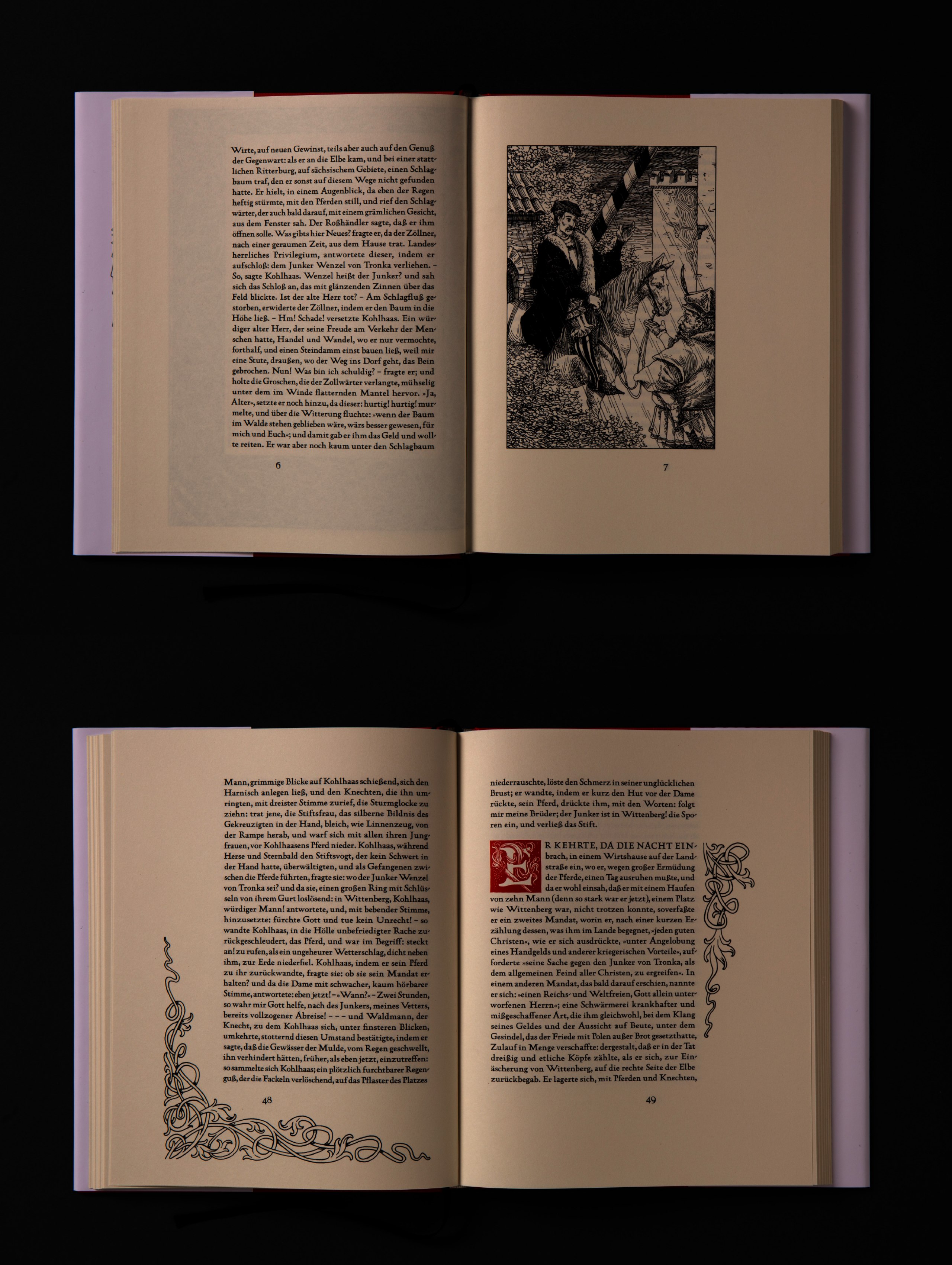 Buchgestaltung zu Heinrich von Kleists „Michael Kohlhaas“