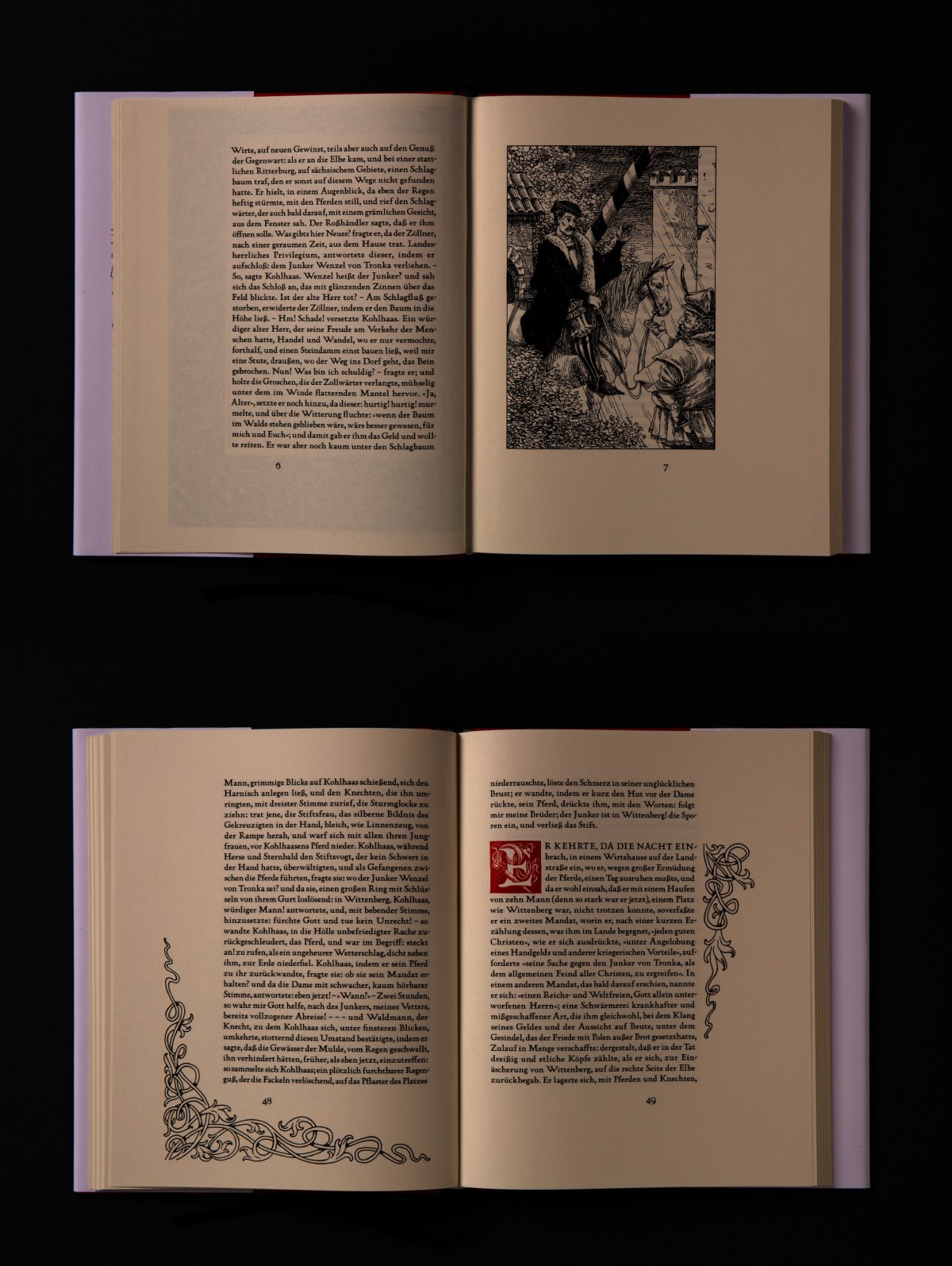 Buchgestaltung zu Heinrich von Kleists „Michael Kohlhaas“