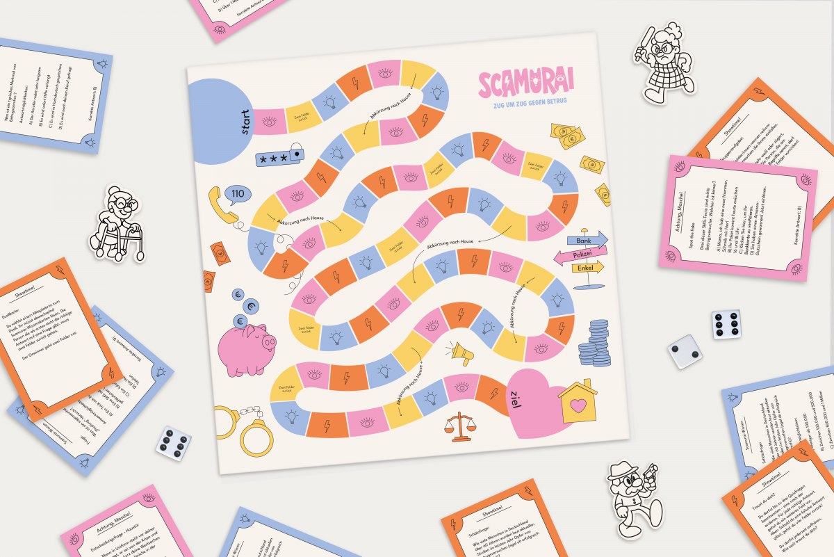 Ein Brettspiel zur Betrugsprävention zum Nachteil von Älteren