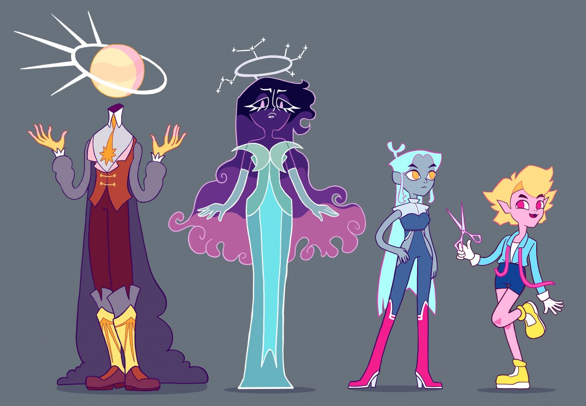 Konzeption eines Science Fiction Cartoons mit Fokus auf Character Design und Visual Development