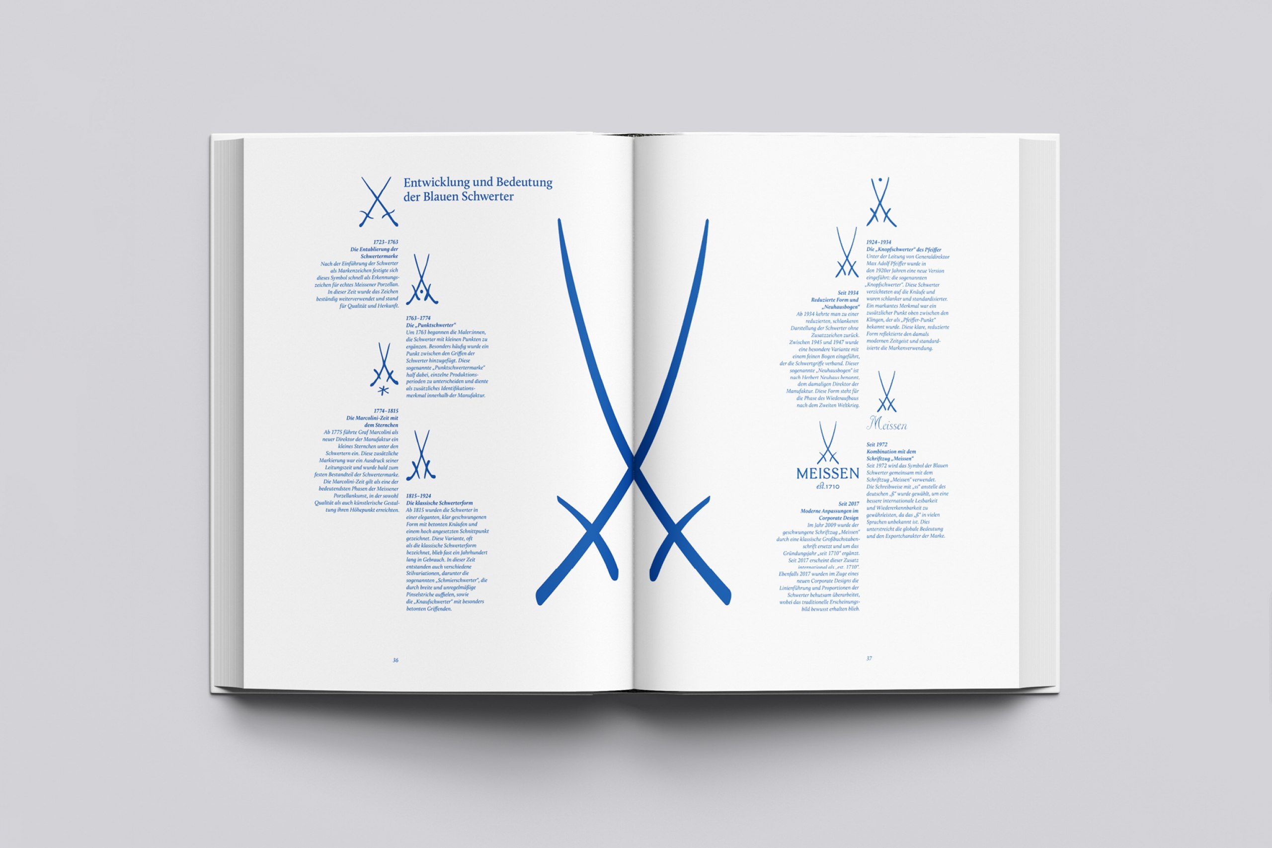 Konzeption und Gestaltung eines Buches über die Handwerkskunst des Meissener Porzellans