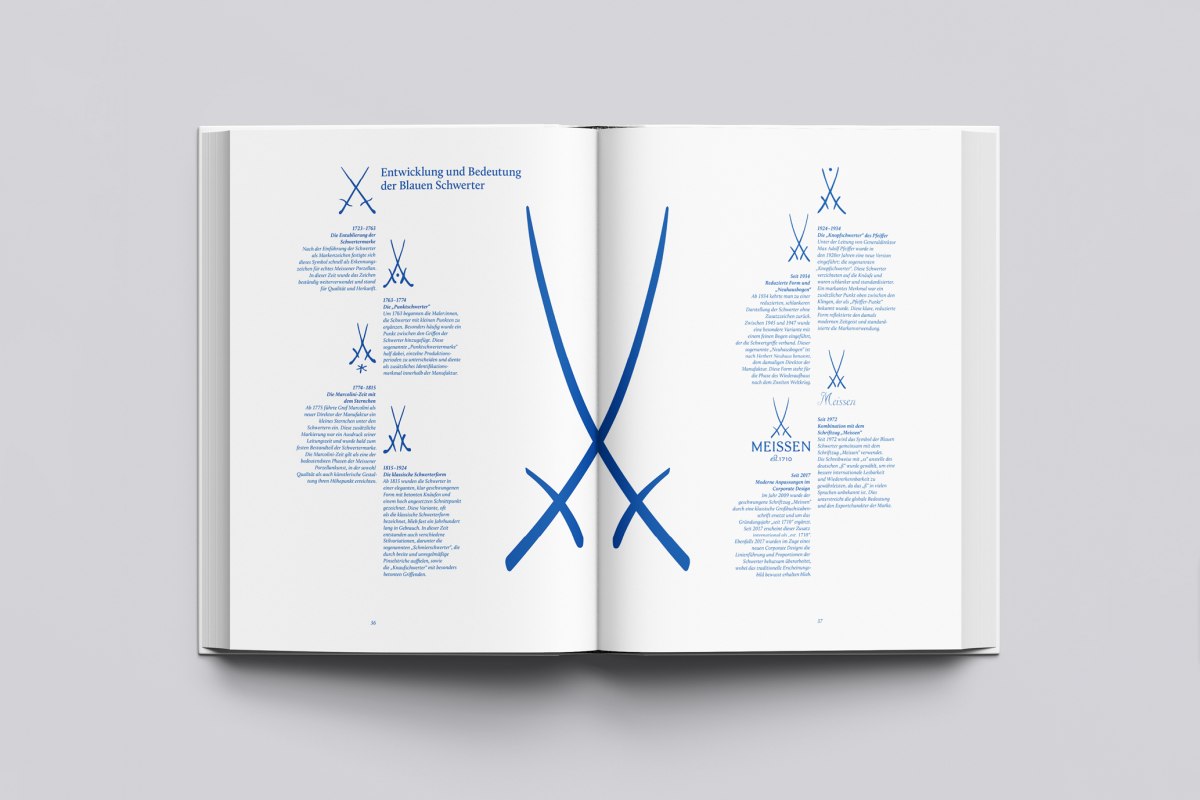 Konzeption und Gestaltung eines Buches über die Handwerkskunst des Meissener Porzellans