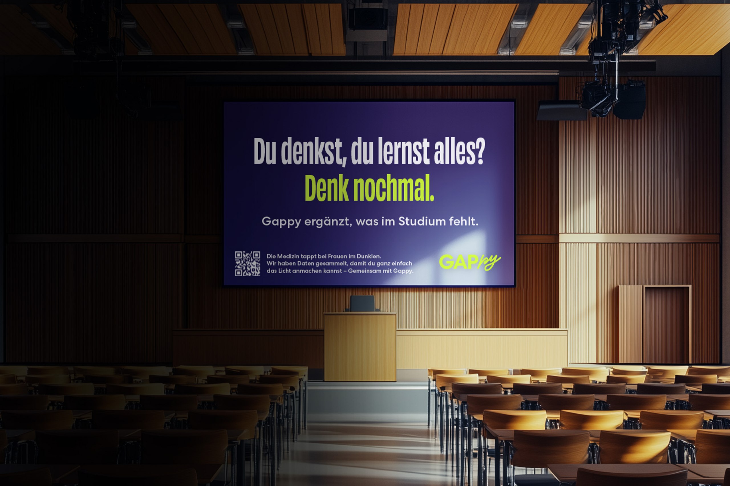 Ein Kampagnenkonzept zur Sensibilisierung und Überwindung des Gender Data Gaps in der Medizin.