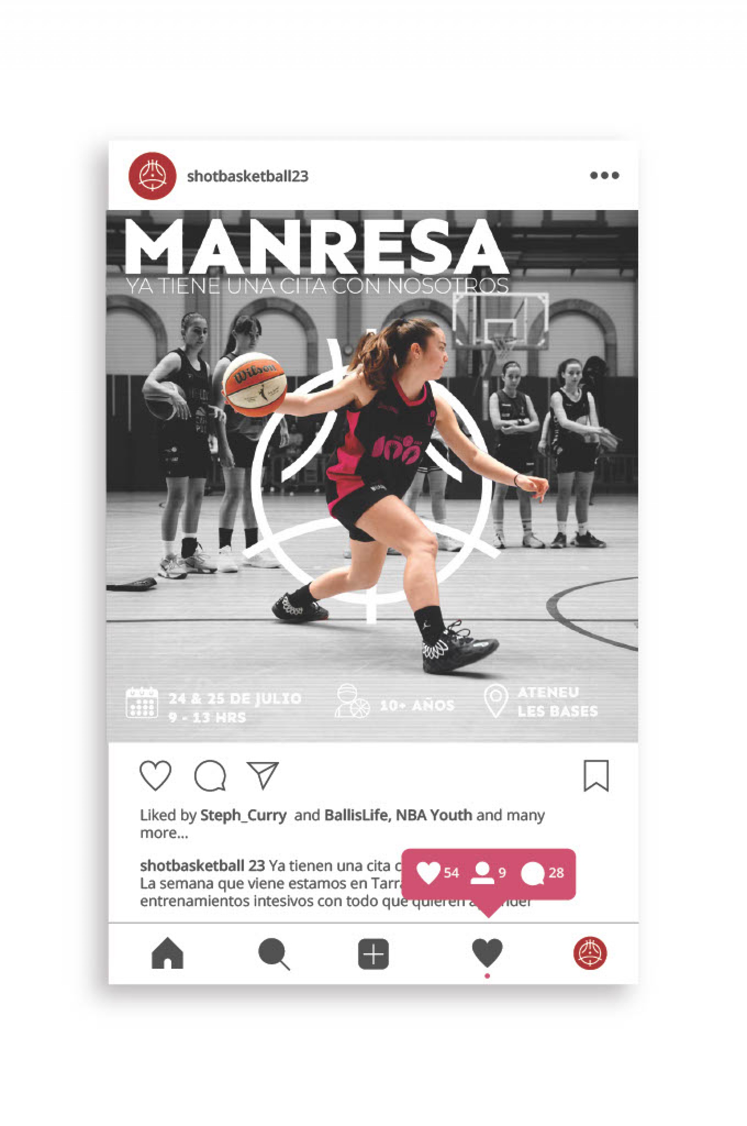 Corporate Design und Logogestaltung für SHOTBASKETBALL23