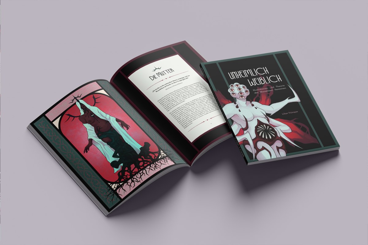 Ein illustriertes Buch über weiblich gelesene Monster im Horrorgenre