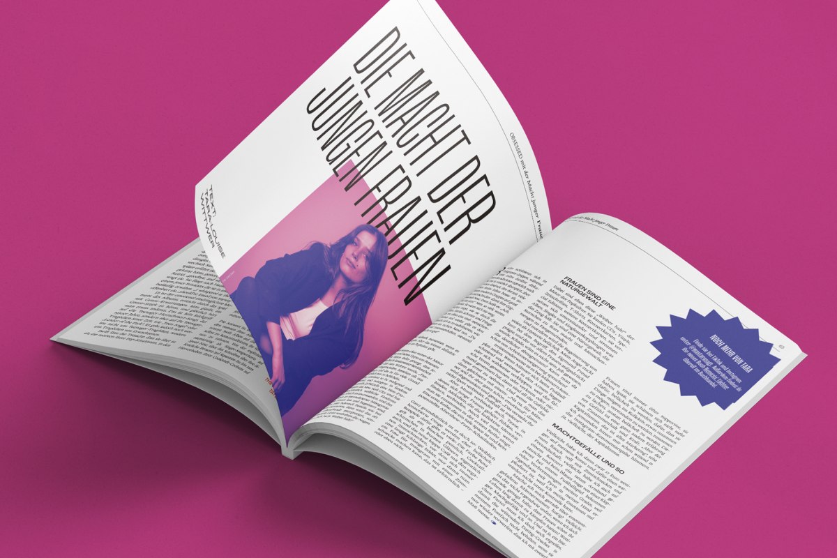 Gestaltung eines Magazins für Fangirls und Popkultur-Begeisterte