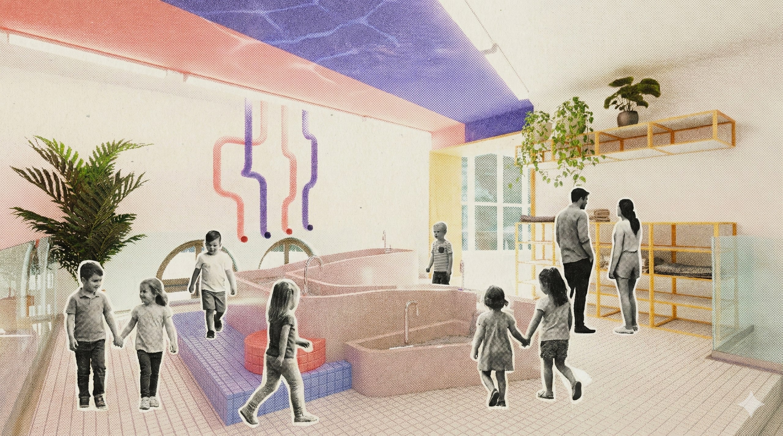 Kindgerechte Innenraumgestaltung im Kontext eines Kindergartens