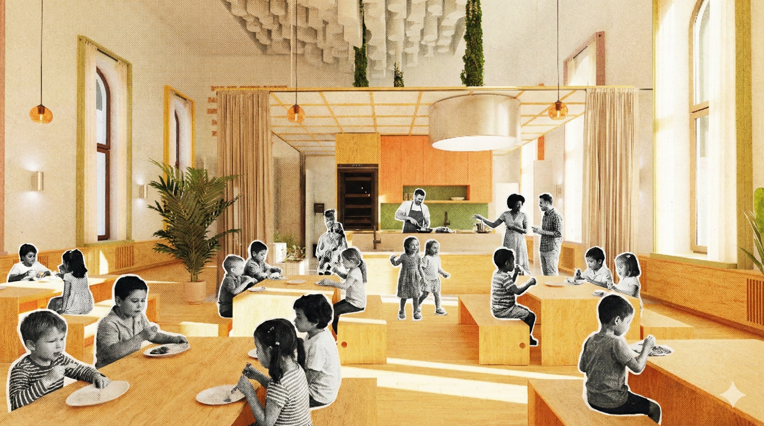 Kindgerechte Innenraumgestaltung im Kontext eines Kindergartens