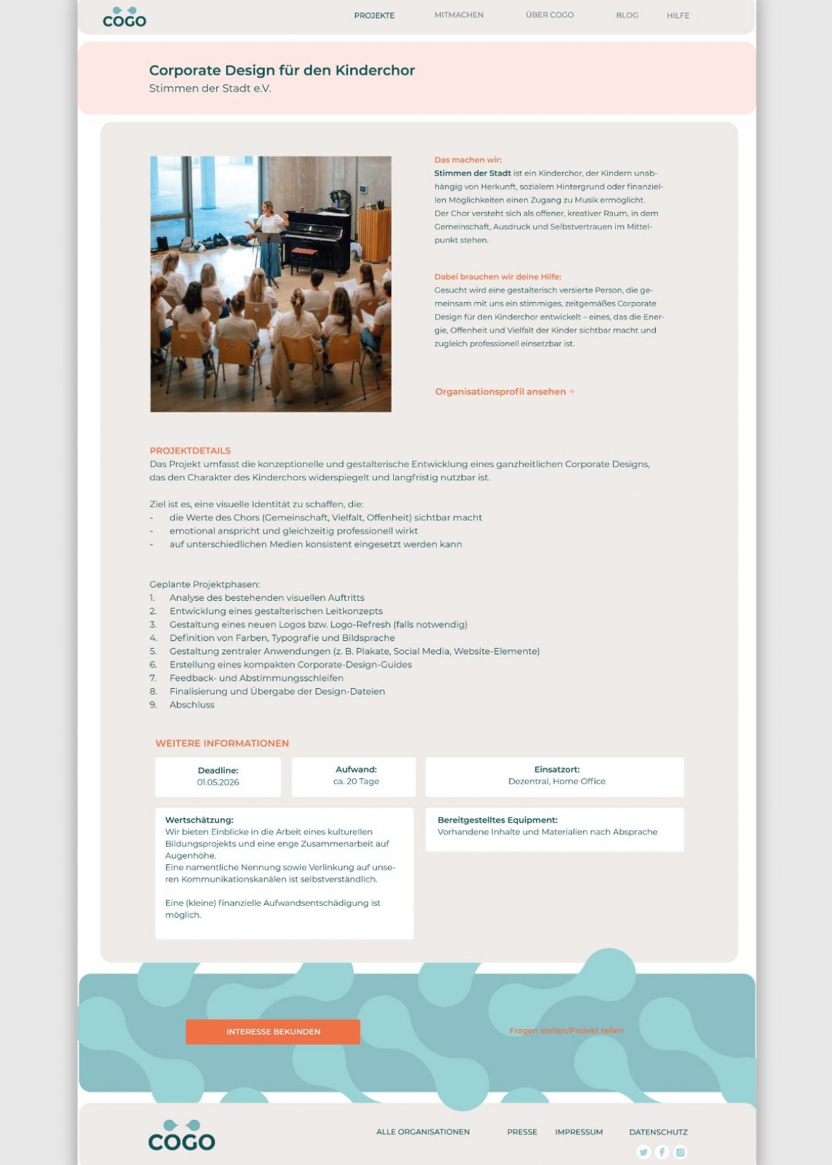 Zusammenarbeit von Designstudierenden und gemeinnützigen Organisationen