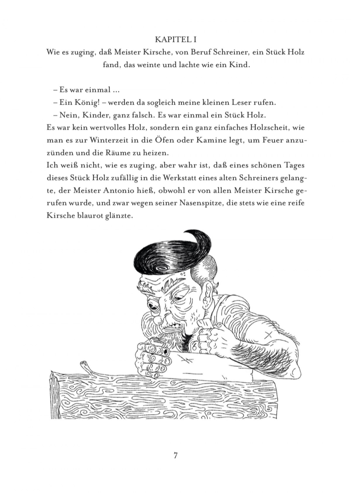 Buchgestaltung Carlo Collodis "Die Abenteuer des Pinocchio"