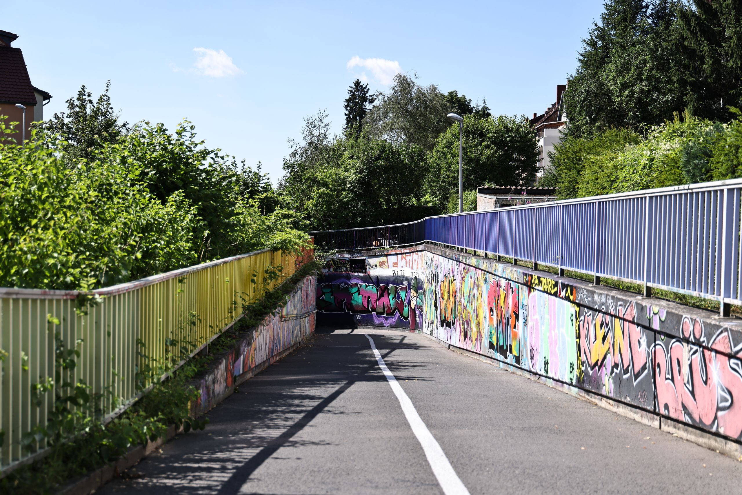 Eine Farbinstallation im öffentlichen Raum