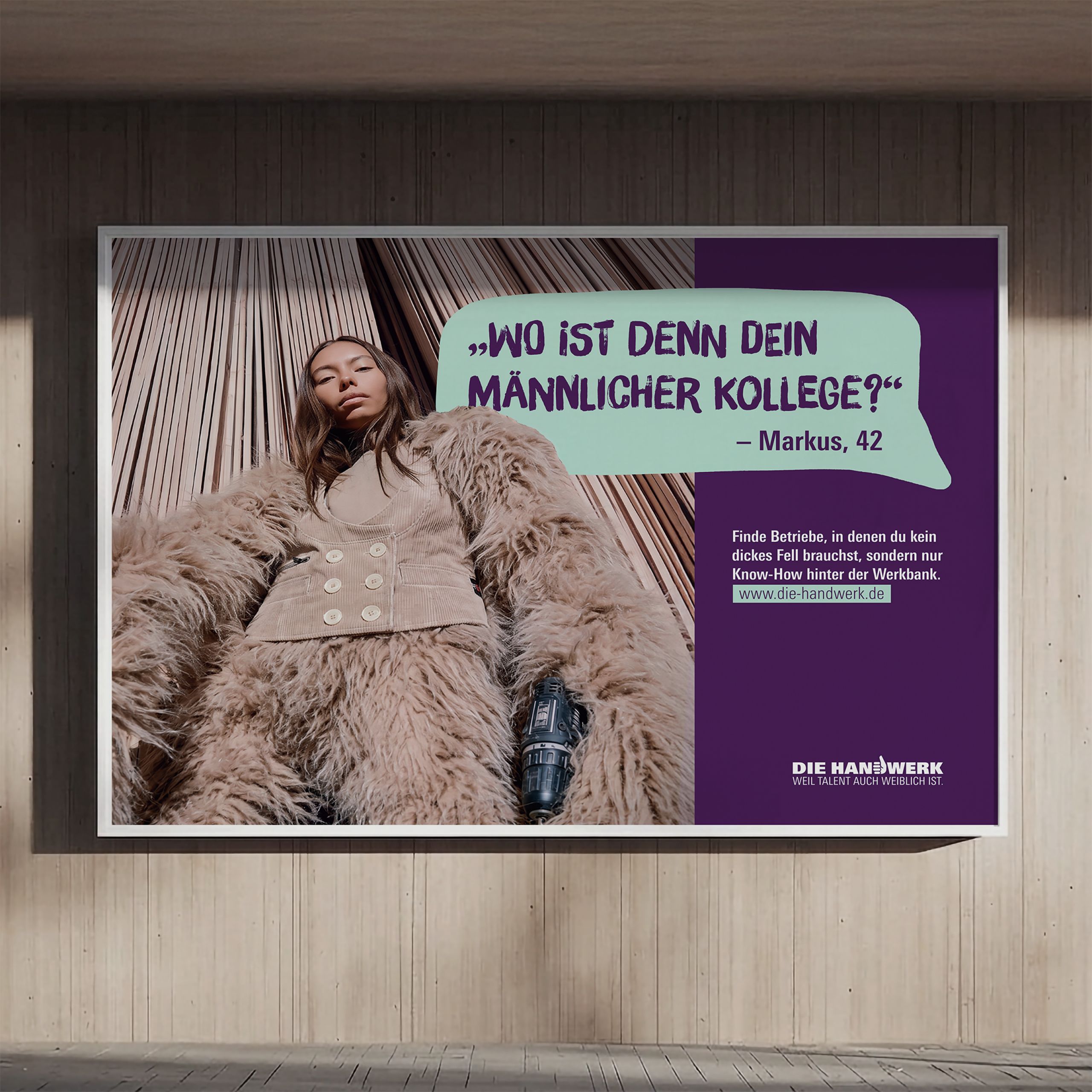 Eine Kampagne für einen Perspektivwechsel 
in einer männerdominierten Branche