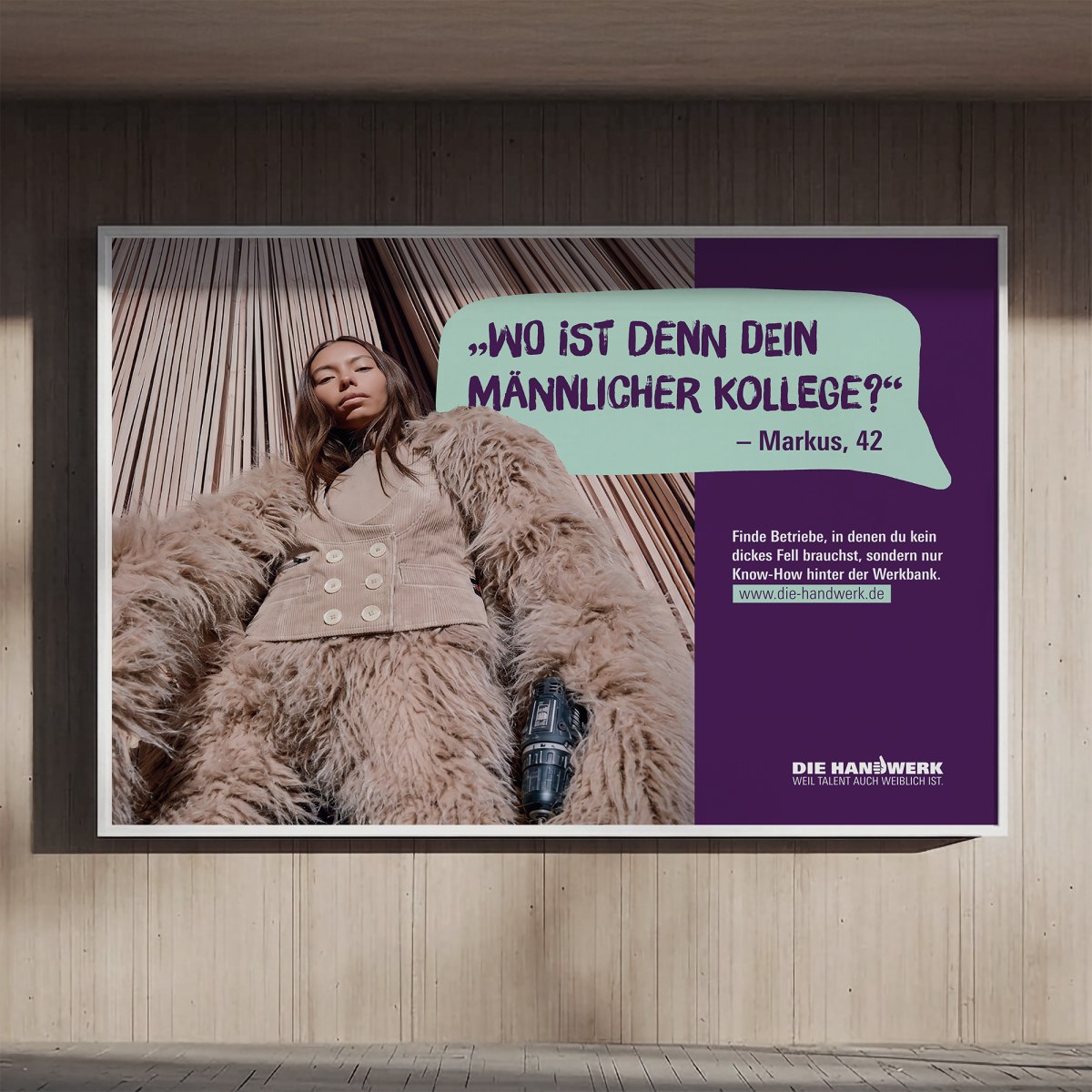 Eine Kampagne für einen Perspektivwechsel
in einer männerdominierten Branche