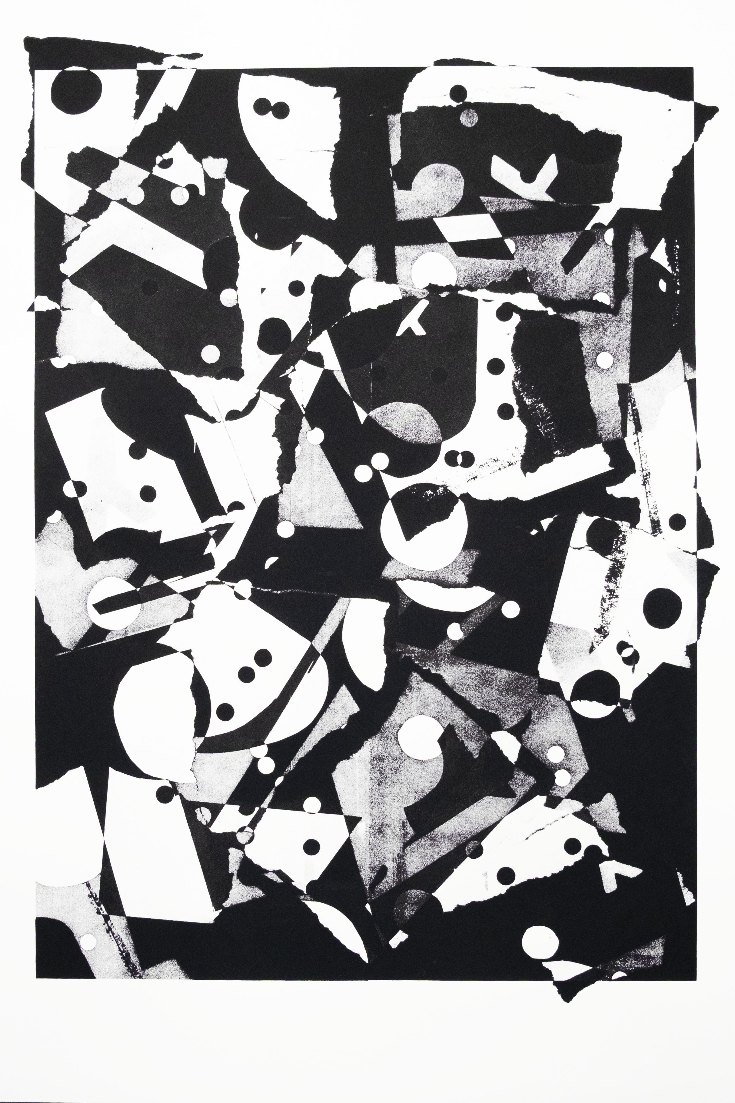 Interpretation dadaistischer Strategien in Form von experimenteller Druckgrafik