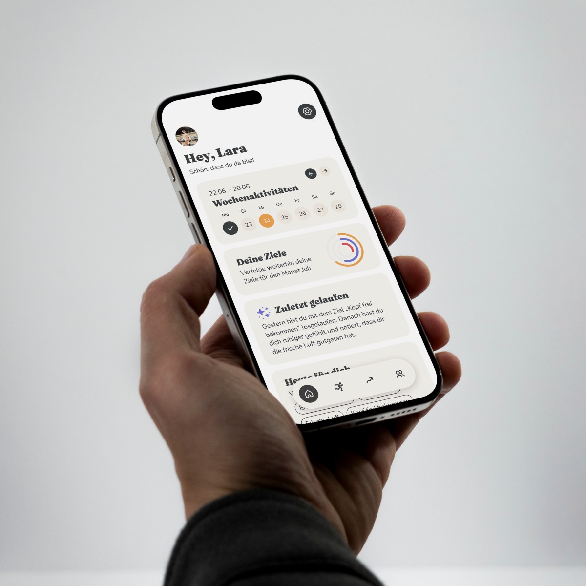 App-Konzept zur Förderung intrinsischer Laufmotivation