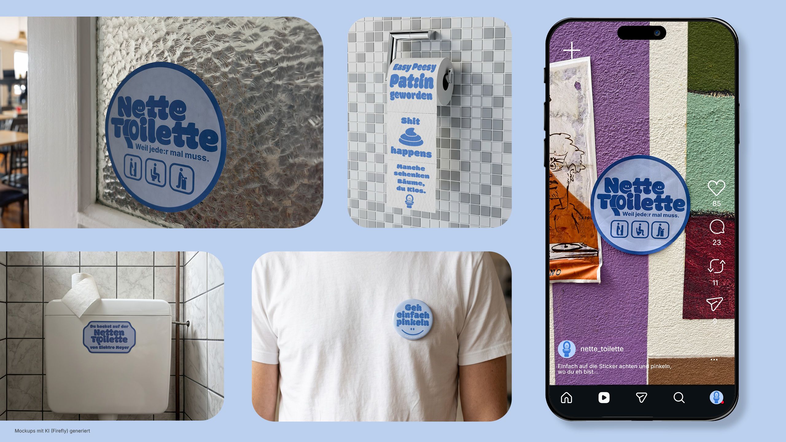 Kampagnenentwicklung für das Projekt „Nette Toilette“