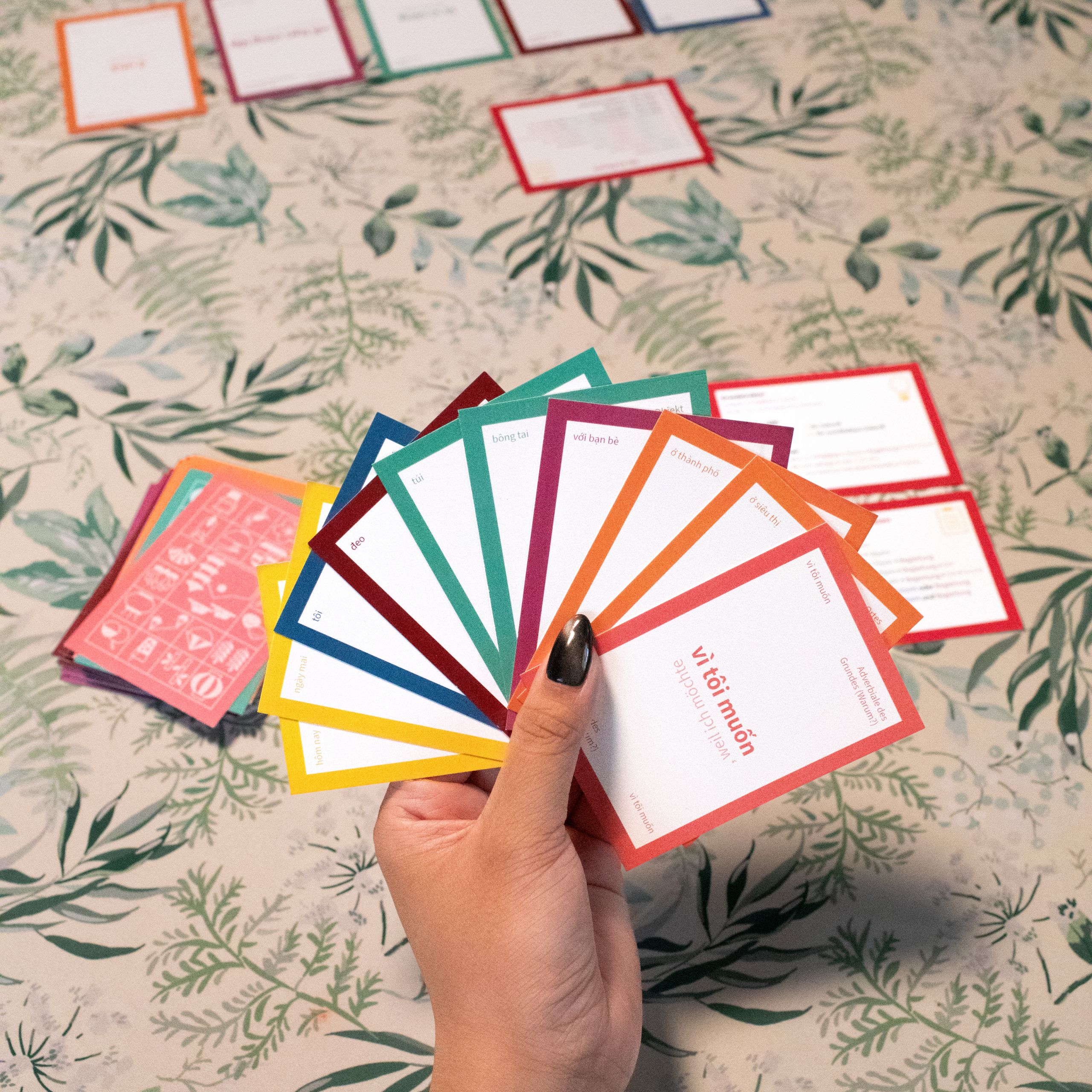Analoges Kartenspiel zur Reaktivierung der vietnamesischen Sprache.