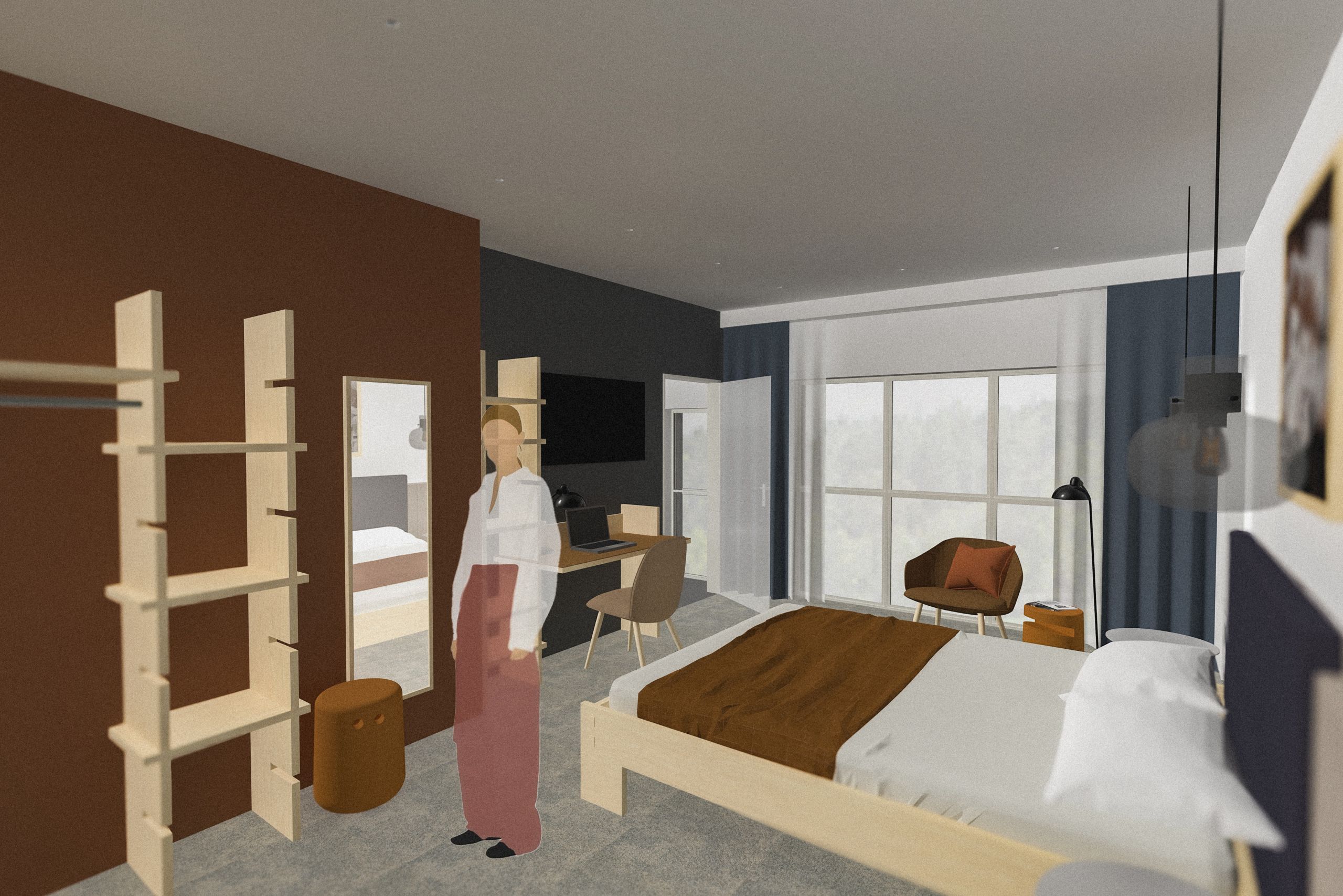 Entwurf eines Hotelzimmers in Anlehnung an Cradle-to-Cradle-Prinzipien