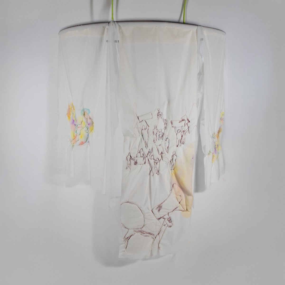Hoffnung tragen und teilen – textile Installation für Zuversicht